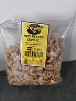 Quantité de sucre dans noix pelées