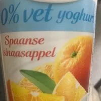Suhkru kogus sees Almhof 0% fat yoghurt Orange