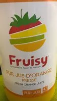 Sucre et nutriments contenus dans Fruisy