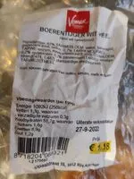 Количество сахара в Boerentijger wit