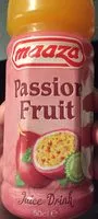 Amount of sugar in Jus de passion