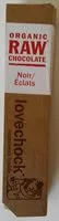 Zuckermenge drin Organic Raw Chocolate Noir/Éclats