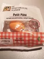 Sucre et nutriments contenus dans De vegetarische slager