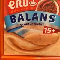 入っている砂糖の量 Balans 15+ sambal