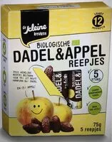 Sokerin määrä sisällä Biologische Dadel & Appel Reepjes