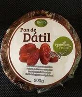 入っている砂糖の量 Pan de dátil pain de dattes aux amandes
