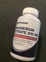 含糖量 Magnesium citrate 200 mg