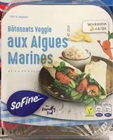 Quantité de sucre dans Batonnets veggie aux algues marines