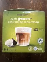 Suhkru kogus sees cappuccino