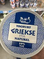Amount of sugar in Yoghurt Griekse Stijl Naturel