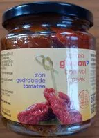 Suhkru kogus sees Zongedroogde tomaten