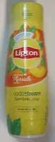 Suhkru kogus sees Lipton Sodastream Saveur Peche ice Tea