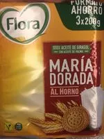 Cantidad de azúcar en Galletas Flora María Dorada al horno