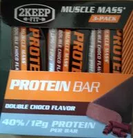 Quantité de sucre dans Protein Bar Double Choco