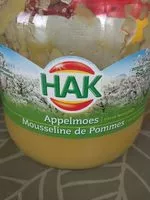 Sucre et nutriments contenus dans Hak