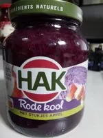 Suhkru kogus sees Hak Rode Kool Met Stukjes Appel (355 Gram)