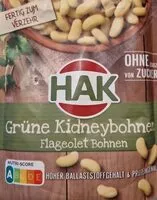 Zuckermenge drin Grüne Kidneybohnen