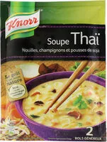 Cantidad de azúcar en Soupe Thai  (Nouilles, champignons et pousses de soja)  د تای سوپ
