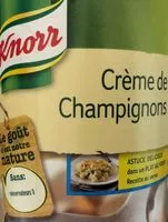 Jumlah gula yang masuk Crème de champignons