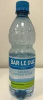 Sucre et nutriments contenus dans Bar le duc