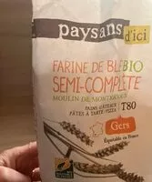 含糖量 Farine de blé bio semi-complète T80
