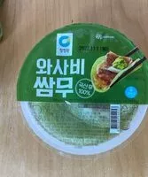 Cantidad de azúcar en Chongga sliced wrapping wasabi radis