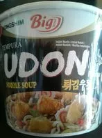 Suhkur ja toitained sees Nongshim suppe