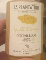 İçindeki şeker miktarı Curcuma blanc en poudre