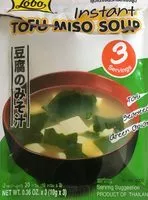 Amount of sugar in Tofu miso soup