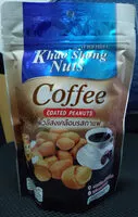 İçindeki şeker miktarı ถั่วลิสงเคลือบกาแฟ