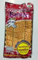 Sokerin määrä sisällä Bento Crispy Squid Sweet &Spicy Flavor Size 28 G.