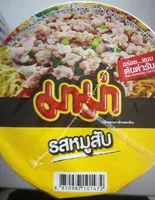 Suhkru kogus sees บะหมี่กึ่งสำเร็จรูป รสหมูสับ - 60 g