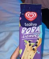 Suhkru kogus sees Boba Ice cream