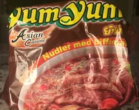 含糖量 YumYum nudler med biffsmak