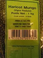 Cantidad de azúcar en Haricots Mungo