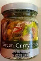 Quantité de sucre dans Green curry paste