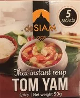 İçindeki şeker miktarı Soupe Instantanée Tom Yam