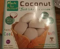 Количество сахара в Buono Mochi Ice Dessert Coconut