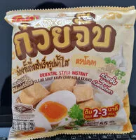 चीनी की मात्रा ก๋วยจั๊บกึ่งสำเร็จรูปนํ้าใส