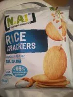 Quantité de sucre dans Rice crackers