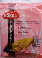 चीनी की मात्रा Nouilles chinoises instantanées à l'orientale goût crabe