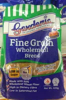 Sokerin määrä sisällä Fine Grain Wholemeal Bread