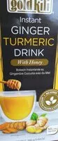 Sokerin määrä sisällä Instant Ginger Turmeric Drink With Honey