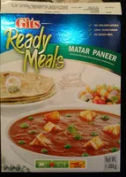 चीनी की मात्रा Matar paneer