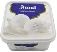 Suhkru kogus sees Amul Ice Cream