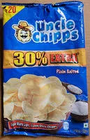 Gula dan nutrisi di dalamnya Uncle chipps