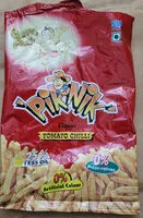 İçindeki şeker miktarı Piknik Classic Tomato Chilli (fried Indian snack)