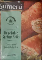 Suhkru kogus sees Vegetable Spring Rolls