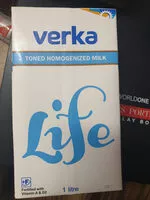 चीनी की मात्रा Verka toned homogenized milk