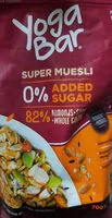 Jumlah gula yang masuk super muesli no added sugar
